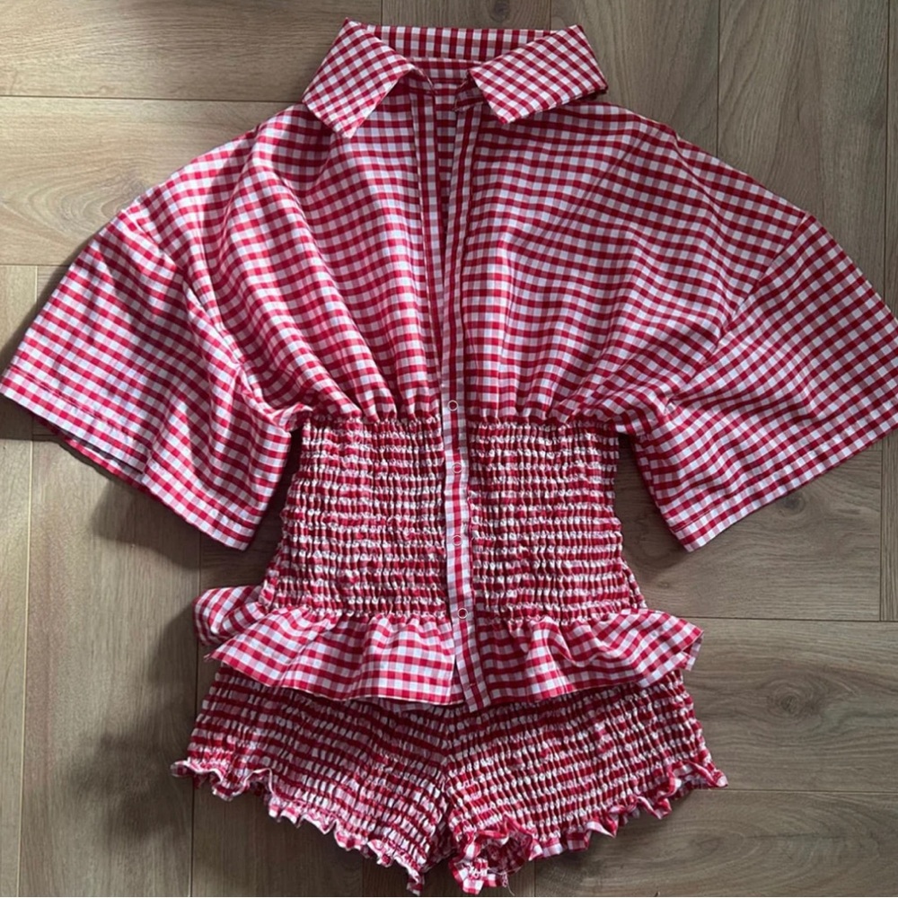 SOLD - Fifth House Muse Set - Frolic Set in Red Gingham
